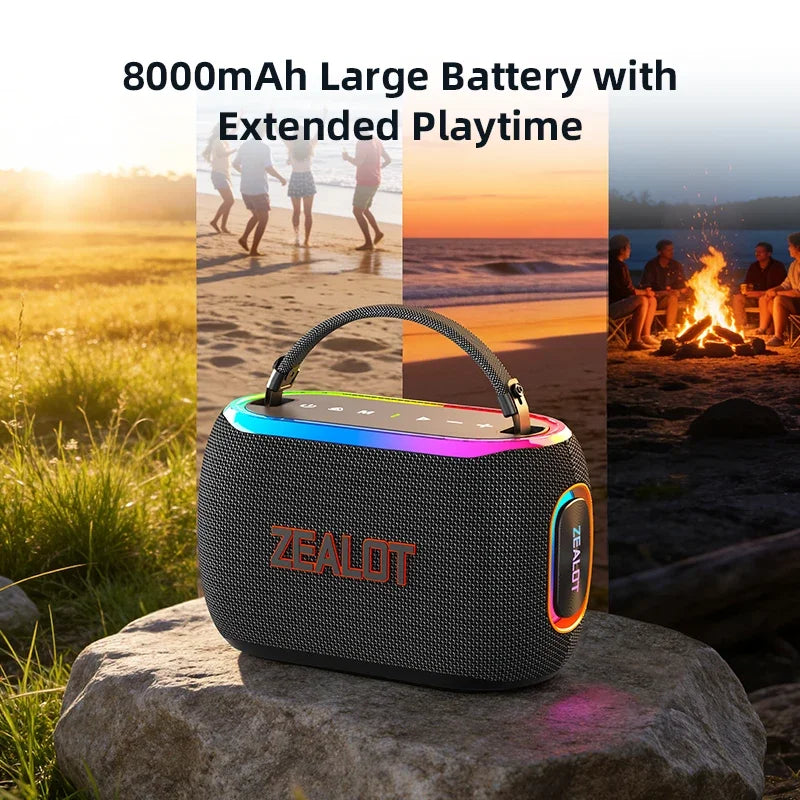 ZEALOT S182 60W Portable Bluetooth Speaker With Powerful HiFi Bass
