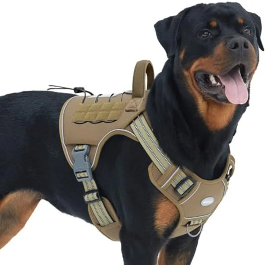 Tactical Adjustable Dog Harness Vest for No Pull Training