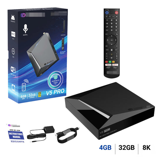 Android TV Streaming Media Box With Voice Control Support