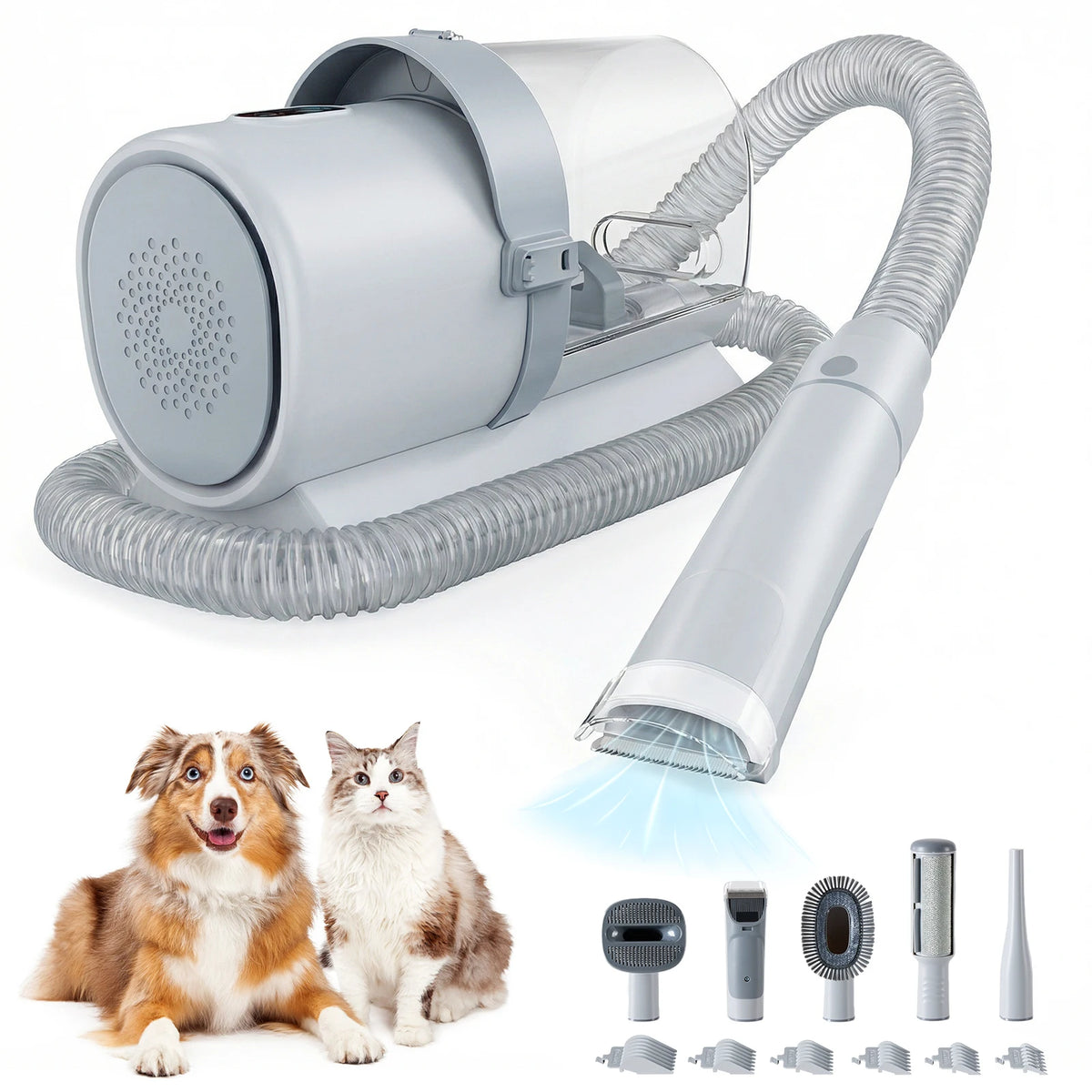 JHK Pet Grooming Vacuum Kit With Clippers And Groomer Tools
