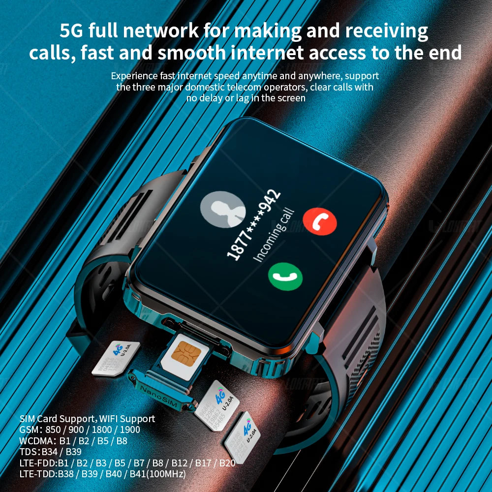 LOKMAT Android Watch Phone With 4G Calls And Dual Cameras