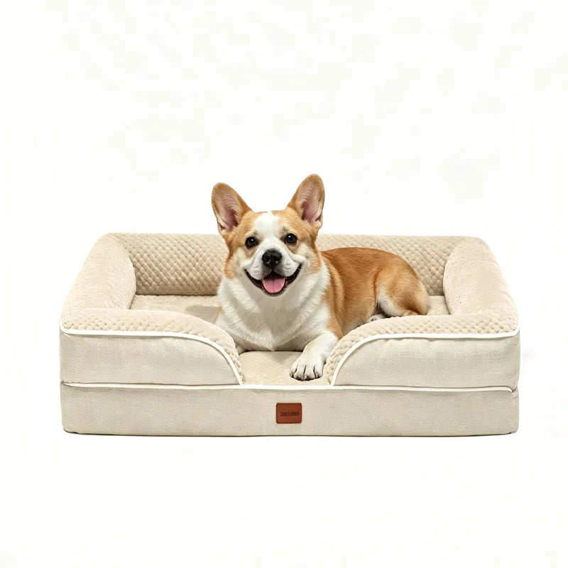 Orthopedic Dog Sofa Bed With Memory Foam And Waterproof Cover