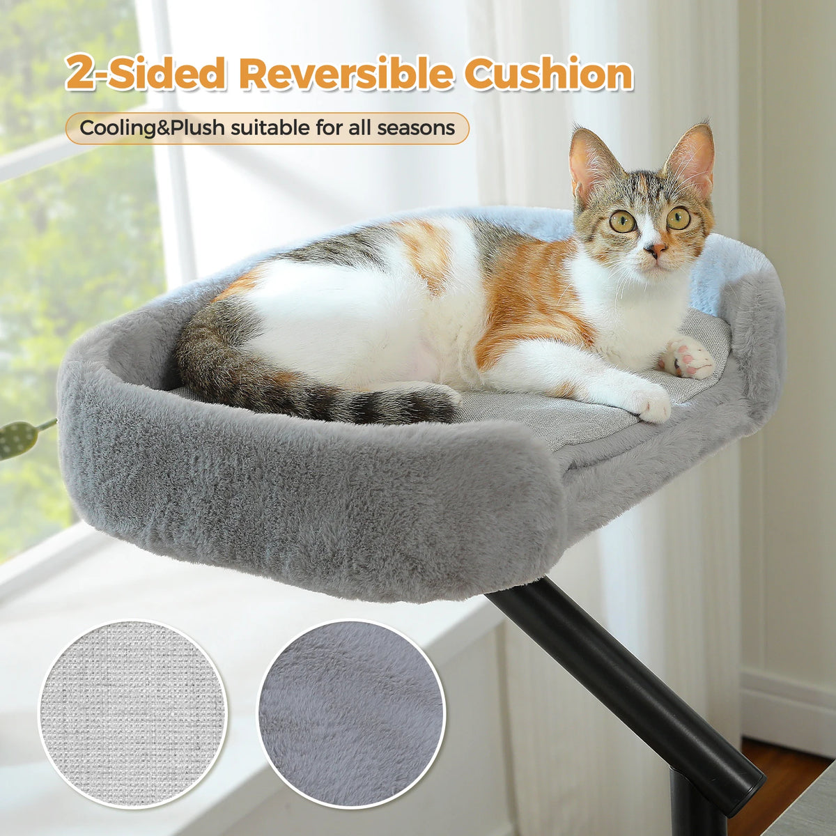 PAWZ Road Cat Desk Bed 360° Rotatable Stand for Desk
