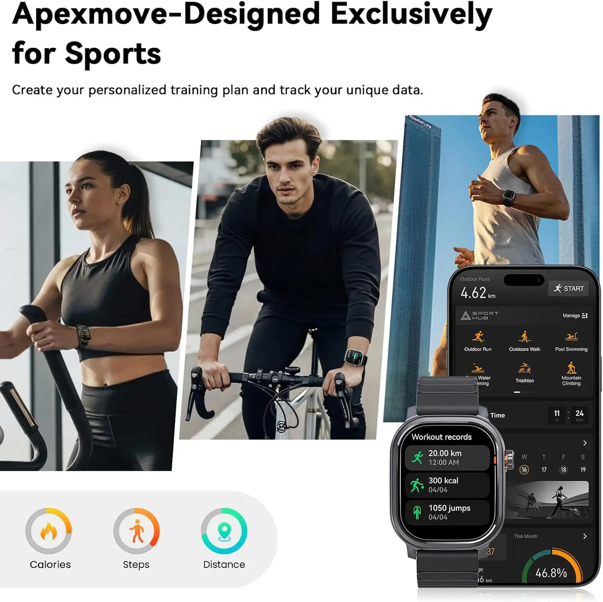 KOSPET Pulse AMOLED Smartwatch With Bluetooth Calling And Fitness Monitoring