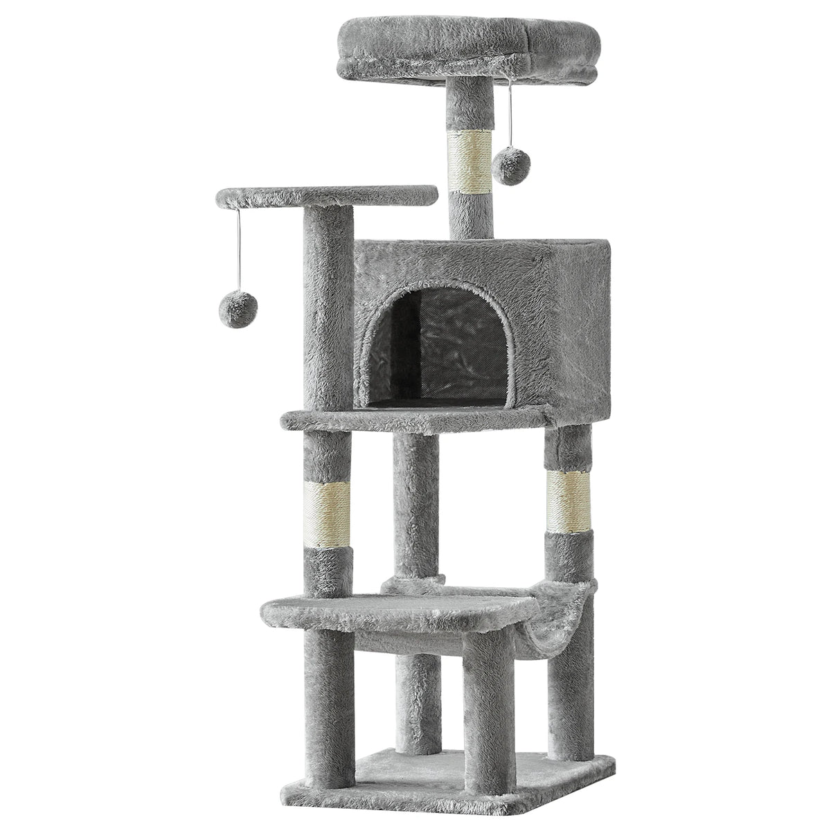 JHK Cat Tree Tower For Indoor Cats Multi Level Sisal Scratching Posts