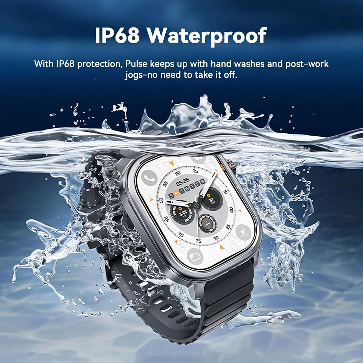 KOSPET Pulse AMOLED Smartwatch With Bluetooth Calling And Fitness Monitoring