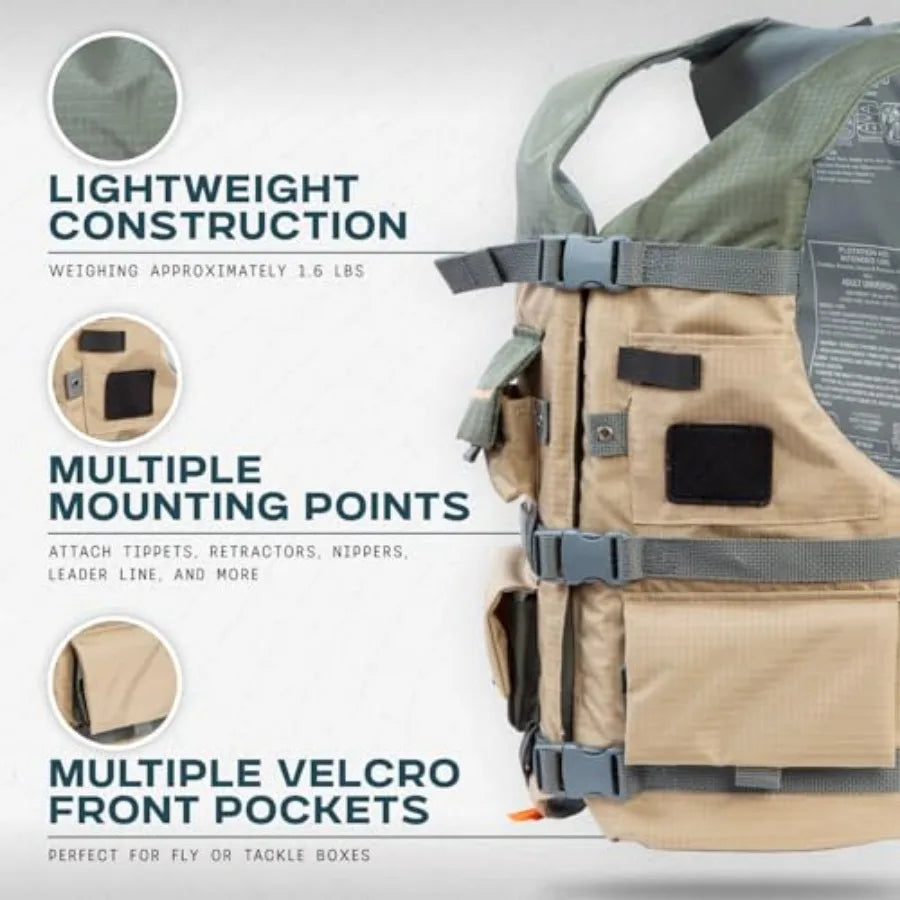 Professional Fisherman Life Jacket PFD For Water Safety