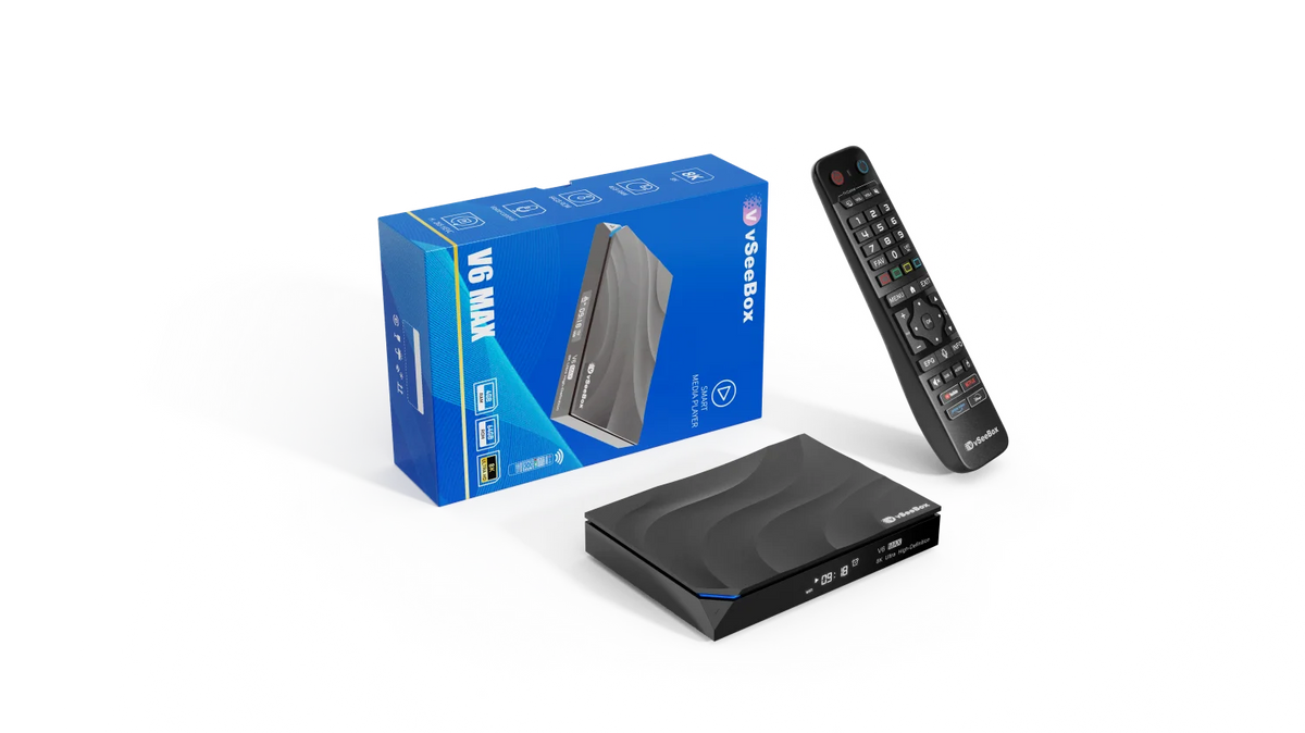 vSeeBox V6 Max Android Smart TV Streaming Box Dual Band WiFi