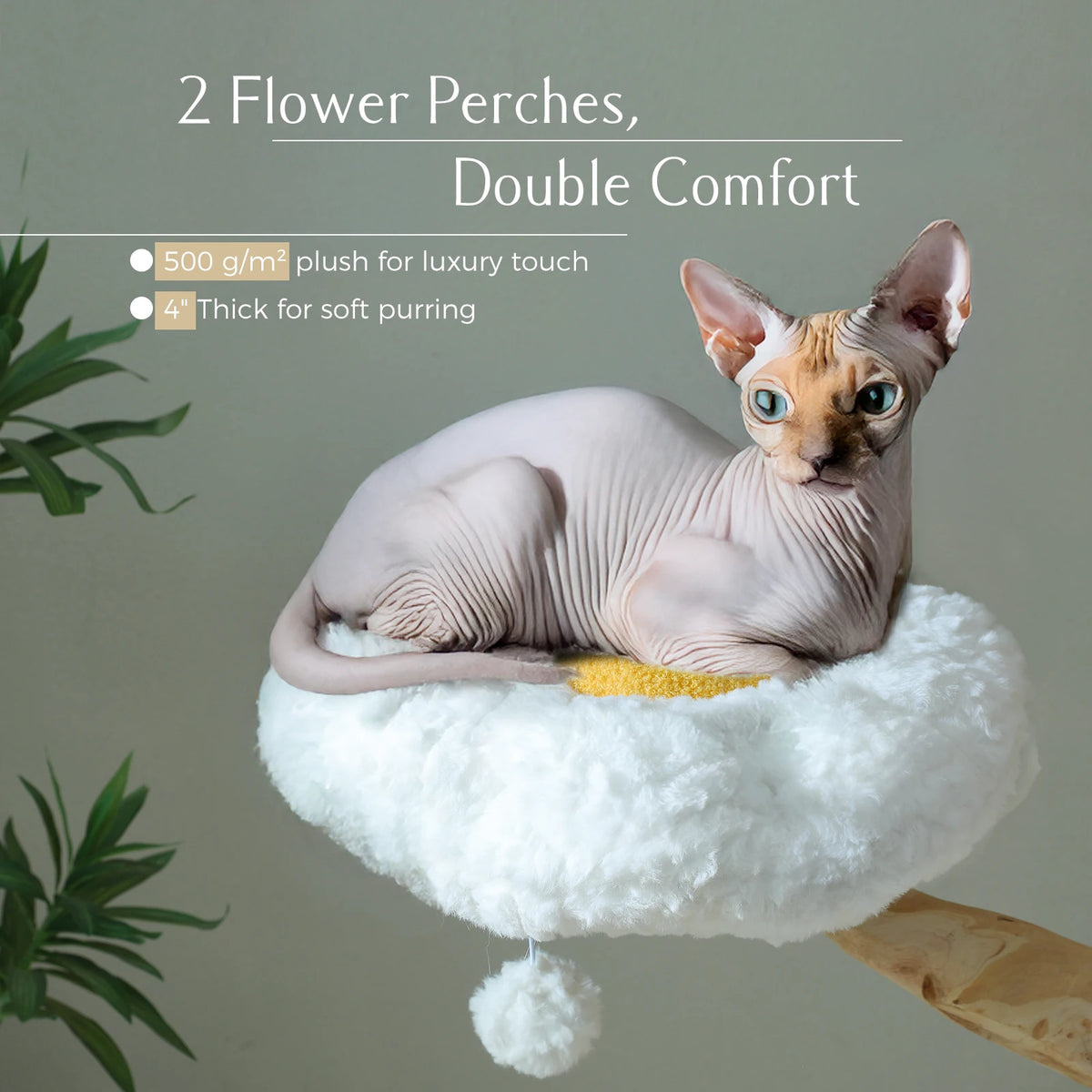 Pawz Road Multi Level Cat Condo With Sisal Scratching Posts