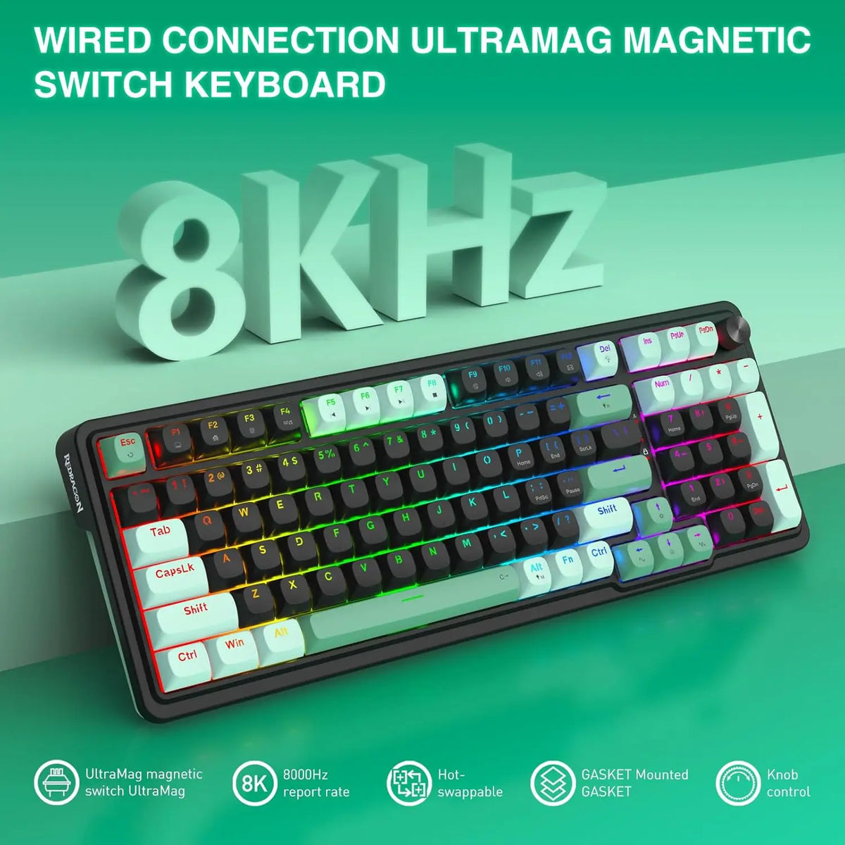 Redragon K686 HE 8K Rapid Trigger Magnetic Gaming Keyboard