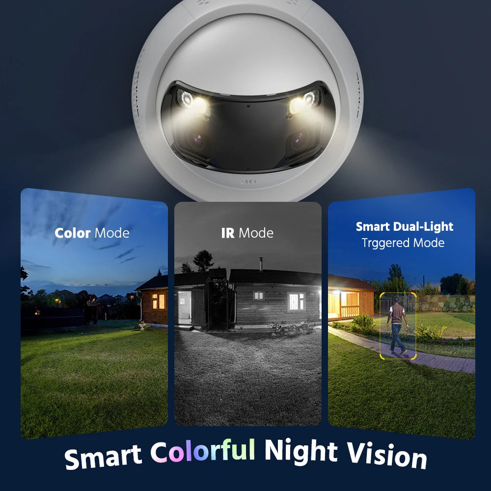 ANNKE 8MP Security Camera Dual Lens 8CH NVR Ultra HD POE Ai Human Detection CCTV Video Surveillance Kit 180 Degrees Panoramic